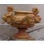 Große Vase Pokal rötlich Marmor Barock Rokoko Brunnen für Park